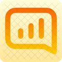 Message Square Chart Lines Icon