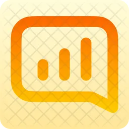 Message-square-chart-lines  Icon