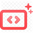 Message Square Square Code Icon