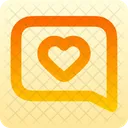 Message Square Heart Icon