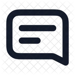 Message-square-lines  Icon