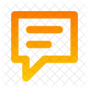 Message Square Lines Icon