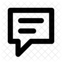 Message Square Lines Interface Text Icon
