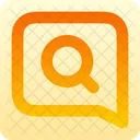 Message Square Search Icon
