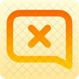Message-square-xmark  Icon