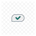 Message Verified Communication Verified Interaction Approved Icon