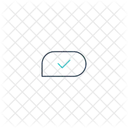 Message Verified Communication Verified Interaction Approved Icon