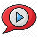 Message Video Chat Video Talk Icon