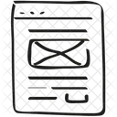 Navigateur E Mail En Ligne Icon
