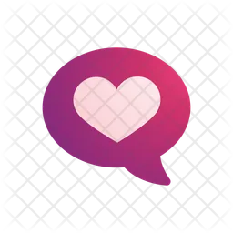 Message with heart inside Emoji Icon