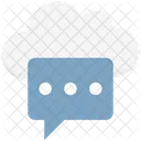 Notification Cloud Cloud Computing Bulle De Discussion Icône