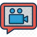 Messaggio Multimediale Videomessaggio Videocamera Icon