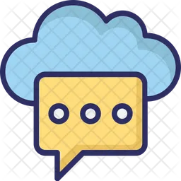 Messaging Cloud  Icon