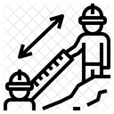 Messen Ingenieur Feldarbeit Symbol