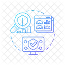 Anwendungssicherheit Sicherheitsmassnahmen Sicherheitsmetriken Icon