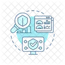 Anwendungssicherheit Sicherheitsmassnahmen Sicherheitsmetriken Icon
