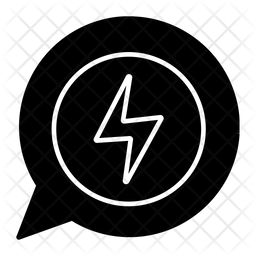 Messenger Icon - Download in Glyph Style