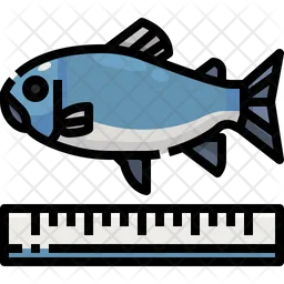 Fisch messen  Symbol