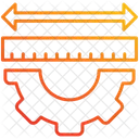 Messung Lineal Grosse Symbol