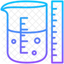 Messgerat Becher Lineal Symbol