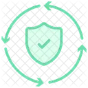 Mesure De Securite Icone Ligne Duotone Icône