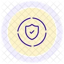 Mesure De Securite Icone Cercle De Couleur Icône