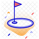 Gol Bandeira Golfe Ícone