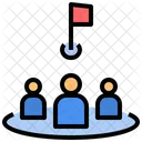 Objetivo De Grupo Objetivo De Equipo Objetivo De Grupo Icono