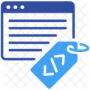 Metadata Web Tag Icon