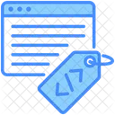 Metadata Web Tag Icon