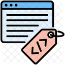 Metadata Web Tag Icon