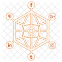 M Metaetiquetas Sociales Imagen Del Producto Icono