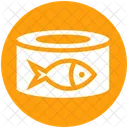 Metal Cans Fish Food Box Icon