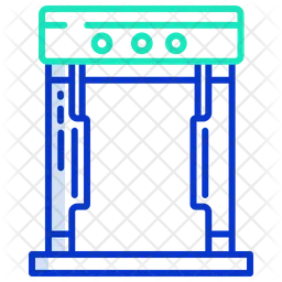 금속 탐지기 게이트  아이콘