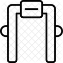 Metal Detector Security Entrance Security Check Icon