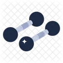 Weightlifting Metal Dumbbells Gym Equipment Icon