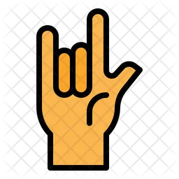 Metal Hand Sign  Icon