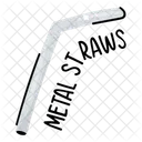 Metal Straw  Icon