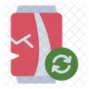Metal Waste Can Tin Icon