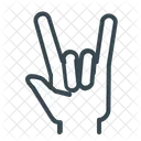 Metall Hand Geste Symbol