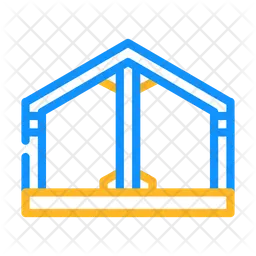 Metallic Building  Icon