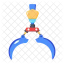 Metallurgy Crane Claw Machine Robotic Claw Symbol