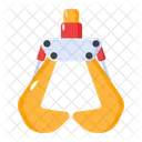 Metallurgy Crane Claw Machine Robotic Claw Symbol