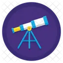 Objetivos A Largo Plazo Telescopio Mirar Las Estrellas Icono