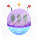 Metaverse Immersion Land Icon