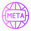 Metaverse Meta Gaming Icon