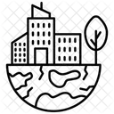 Metaverse-Stadt  Symbol