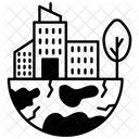 Metaverse-Stadt  Symbol