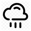Application Web Dinterface Utilisateur Avec Ciel Nuageux Et Pluie Icône
