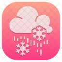 Meteo Neigeuse Nuage Flocon De Neige Icon